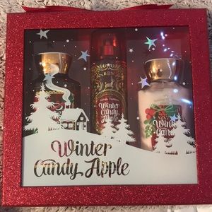 Bath and Body works winter candy apple bundle